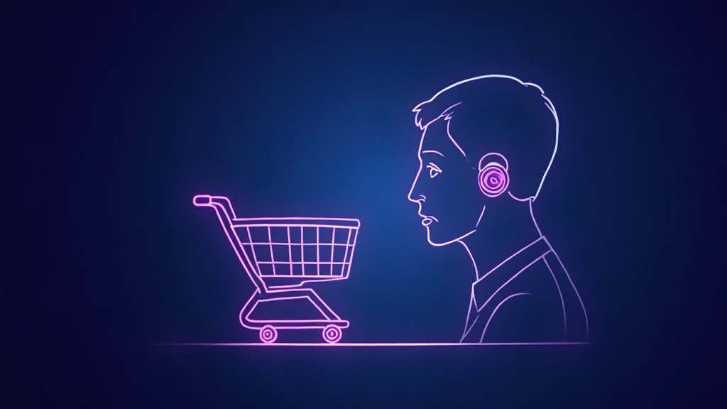 Stethoscope resting on a shopping cart icon, a health check metaphor for an ecommerce SEO audit