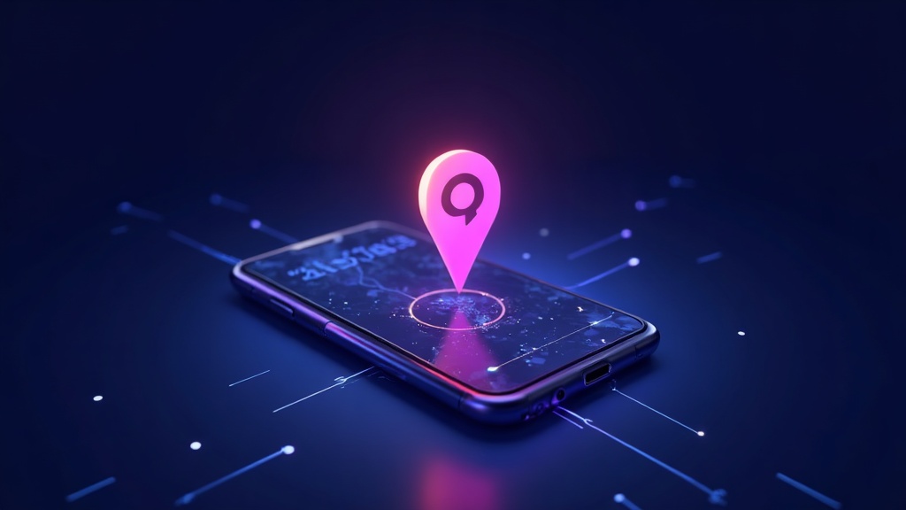 Phone showing an AI assistant recommending a local business