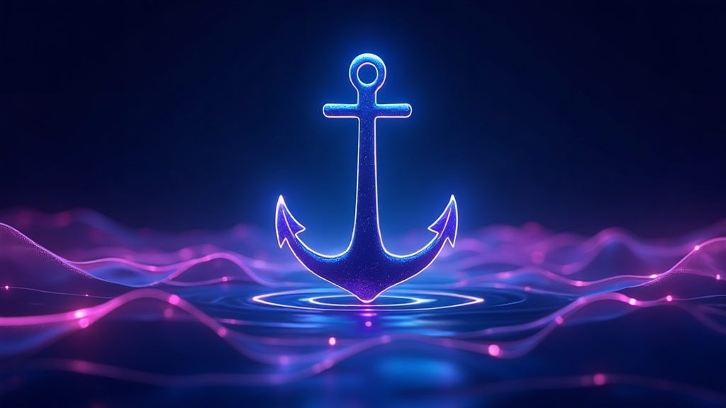 anchor holding a website steady in moving currents