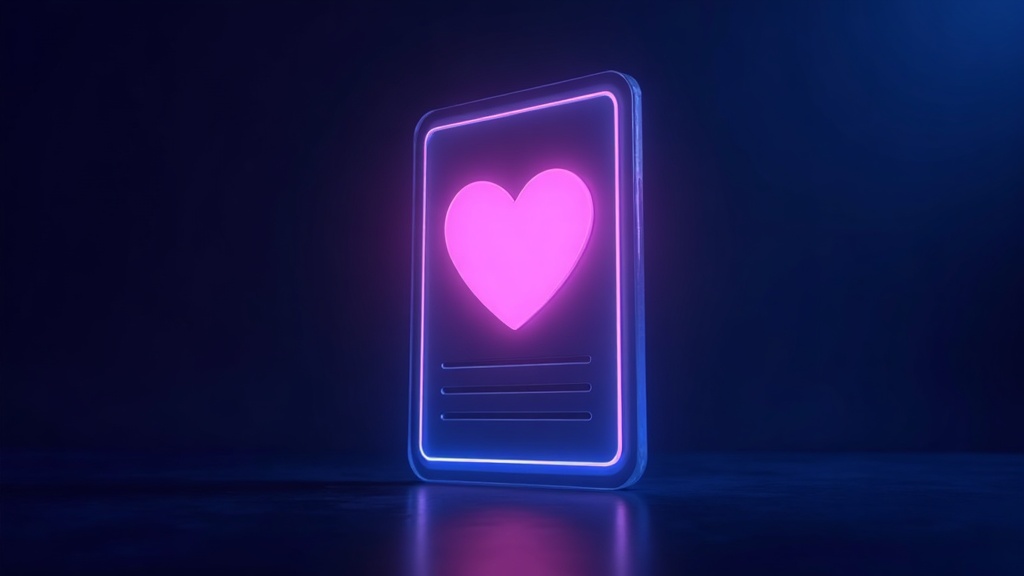 heart glow added to a machine-made document