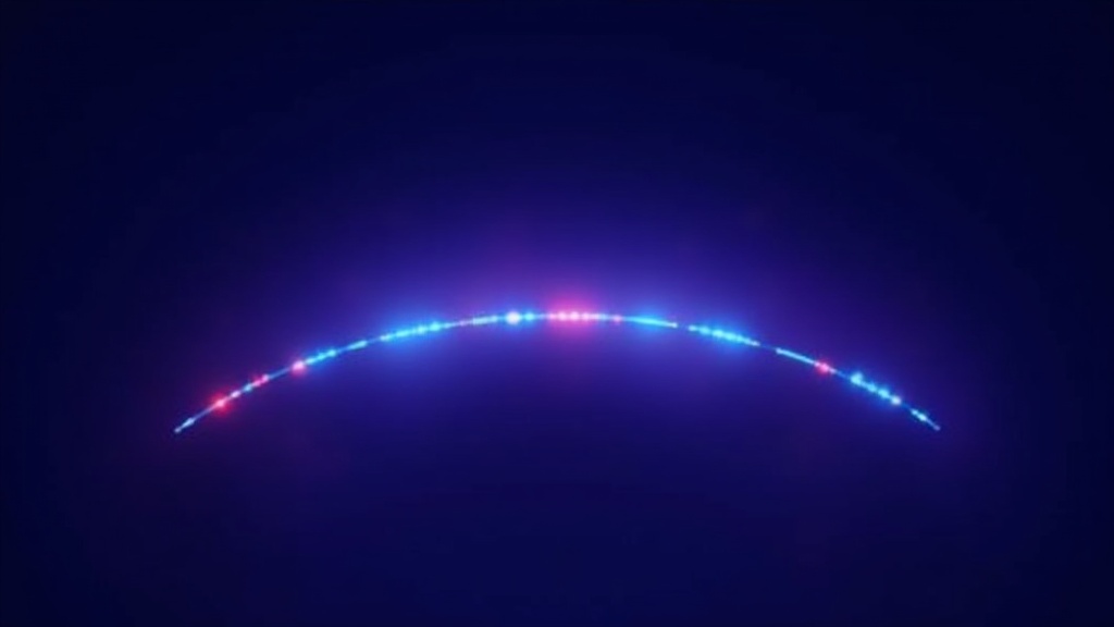 bridge of small light links inside one website outline
