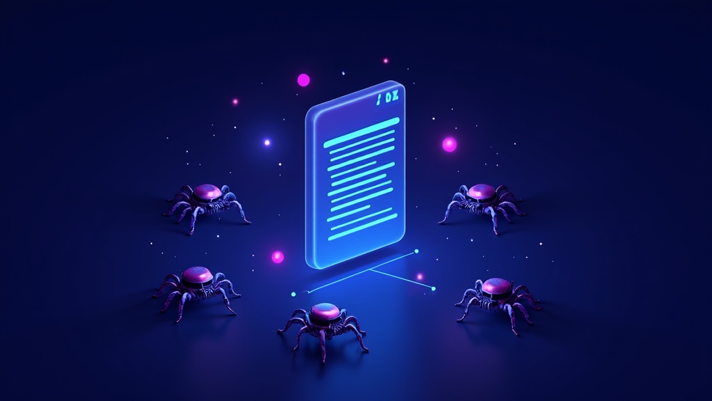 Code file with crawler bots inspecting site directives