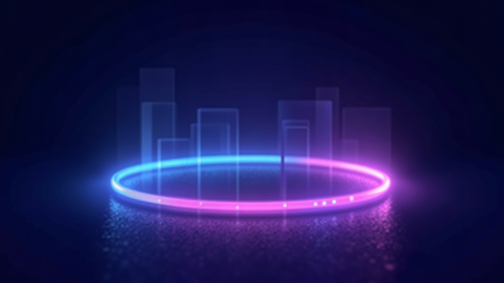 Colour wheel divided into glowing segments for each SEO discipline