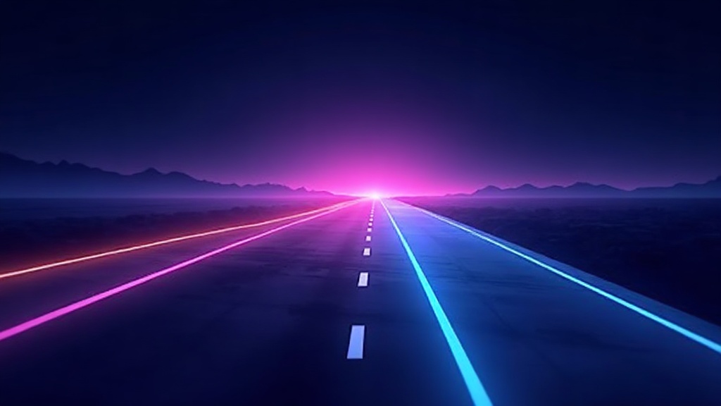 bright steady road beside a dark crumbling shortcut